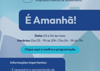 Falta 1 dia para o Fórum Internacional “Os Novos Cenários Para as Empresas Públicas de Saneamento”