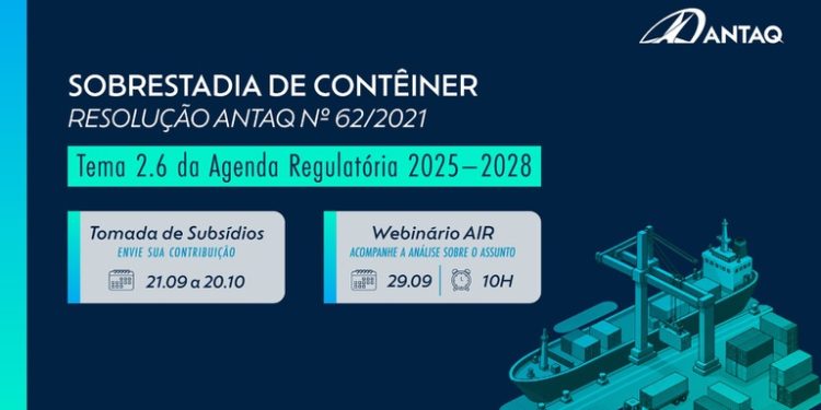 Tomada de subsídios recebe contribuições para análise da sobrestadia de contêineres